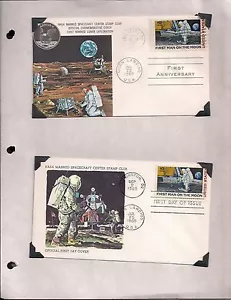 NASA Set of 2 1969 Manned Spacecraft Commemorative Cachets - Picture 1 of 1