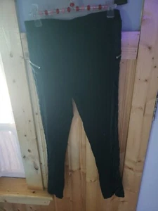 D signed Tricot Warm Up Girl's Pants - Black, Size L - Picture 1 of 5