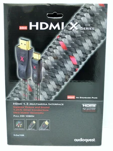 Audioquest Mini HDMI-X  Mini HDMI to HDMI 3 meter Mini HDMI to standard HDMI  - Picture 1 of 8