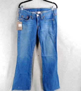 Pantalones de mezclilla True Religion para hombre talla 32 sección Bobby Big T World Tour hechos en EE. UU. - Imagen 1 de 17
