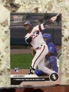 2020 TOPPS NOW ROOKIE CARD CHICAGO WHITE SOX LUIS ROBERT #177 1st CAREER WALKOFF - Picture 1 of 1