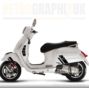 BLACK LAUREL  Vespa GTS 300 Super Styled Graphics Stickers Kit 1 Colour V23L/L - Picture 1 of 7