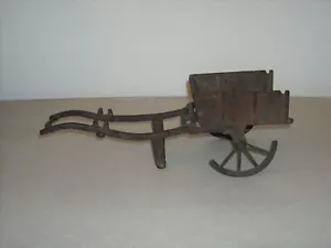 Antique Reiss’d Brand 1880’s Reversible Cast Iron Toy Cart Original RESTORATION - Picture 1 of 16