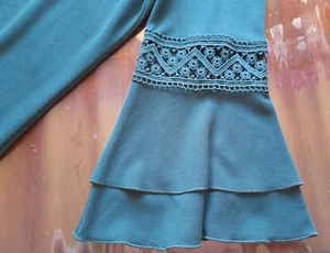 PREMIUM COLLECTION 'TU' TEAL GREEN TOP WITH FLARED SLEEVES sz 16 - Picture 1 of 5
