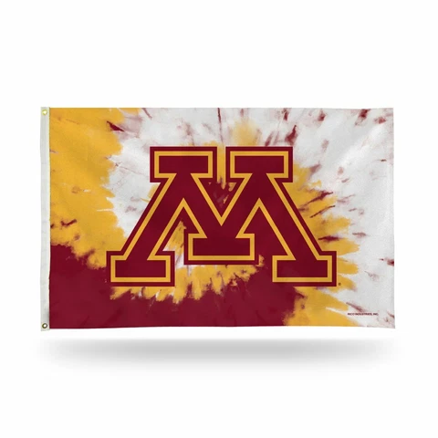 Minnesota Golden Gophers Bold Tie Dye Design 3x5 Indoor/Outdoor Banner Flag Cover