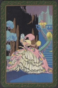 Playing Cards Single Card Old Vintage Named ** CINDERELLA ** Art PRINCE + GIRL B - Picture 1 of 3