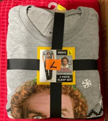 ELF Movie OMG IT'S SANTA 2 Pc SLEEP SET Mens SIZE L NWT - Image 1 of 4