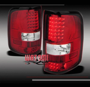 04-08 FORD F-150 STYLESIDE LED ALTEZZA TAIL BRAKE REAR LIGHTS RED/CLEAR 05 06 07 - Picture 1 of 2