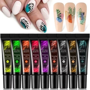 Polish Stamping Nail Art Set Of 5 Neon PcSpecial Printing Polish Uk Seller - Picture 1 of 4