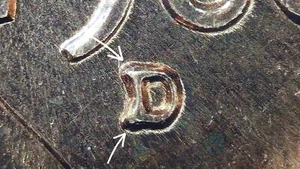 1960-D Lincoln Memorial Cent Large Date Rpm D/D Tilted 1MM-230 WRPM-171 - Bild 1 von 9