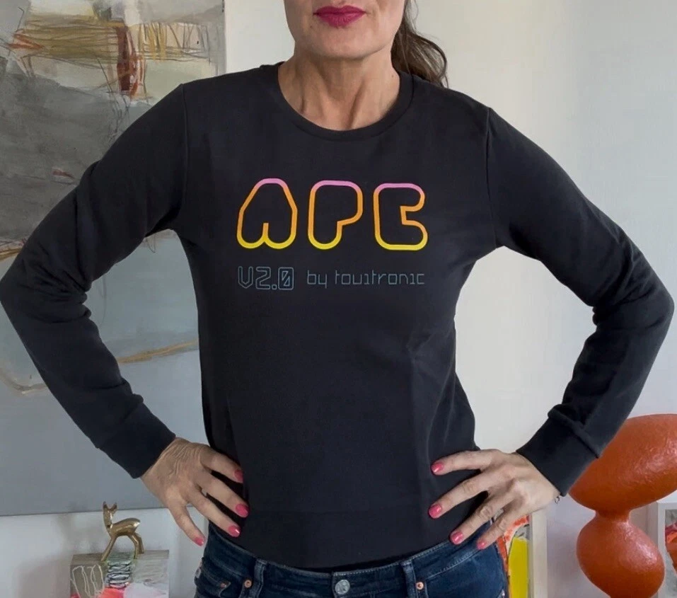 APC USA Sweatshirt Pullover dunkelgrau/schwarz gr.  S 36 Neuw - Bild 1 von 4