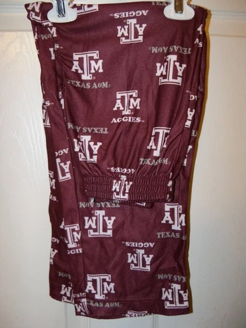 Texas A & M Aggies A&M Sleep Lounge PJ Pajama Pants Boys Size Medium 5 / 6 NWT Cover