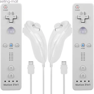 Built-in Motion Plus Wii Remote & Nunchuck Compatible with Nintendo Wii Wii U - Picture 1 of 28