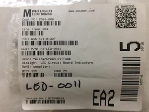 571-0132F DIALIGHT 5710132F LED CBI 2MM BI-LVL GRN/YL DIF RA SMD ROHS 12 PIECES - Picture 1 of 1