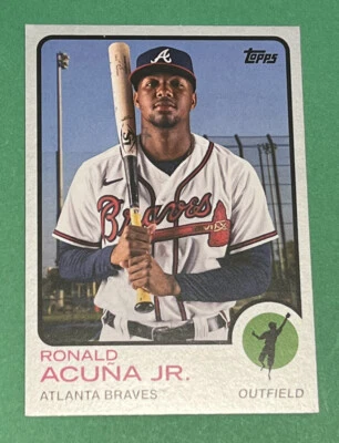 RONALD ACUNA JR. 2021 TOPPS ARCHIVES SILVER /99 ATLANTA BRAVES NRMT - Image 1 of 2