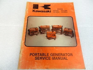 Kawasaki 99963-0046-01 Portable Generator Service Manual KG KG2900 KG1600 KG1100 - Picture 1 of 5