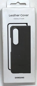 Samsung - Funda de cuero para Galaxy Z Fold4 - Negra - Imagen 1 de 2