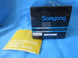 Samyang 70-210mm Auto Focus Macro Zoom Lens For Nikon (AF) - NEW in Box - Picture 1 of 12
