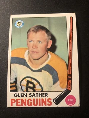 1969-70 Topps Glen Sather (Wearing Boston Bruins Jersey) #116 HOF EX - Image 1 of 2
