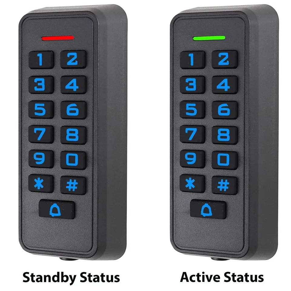 Standalone IP68 Access Control Keypad Card Reader WG26 2000 Users App Control - Image 1 of 4