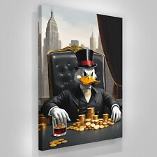 Businessman Luxury Wall Art, Business Boss Office Decor Millionaire Canvas NYC