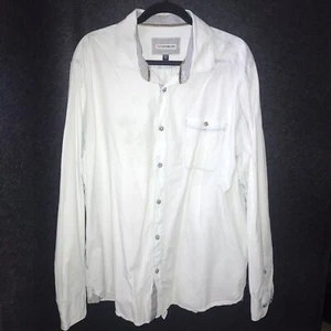 Camisa 32 Bar Azul Hombre Azul Blanco Lavado Claro Manga Larga Abotonada Algodón Denim* - Imagen 1 de 10
