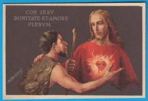 Sacro Cuore di Gesù ALMA Milano Oration Santino Holy Card Heilige Karte MA1270 - Bild 1 von 2