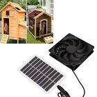 Solar Power Panel Exhaust Fan 15W Energy Saving Odor Removal Portable Sol UK BS