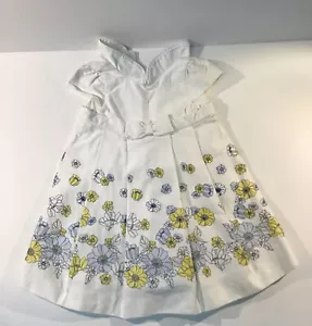 Janie & Jack SEASIDE GARDEN 3-6 Mos & swimmingly sweet linen Dress - Picture 1 of 5