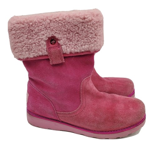 UGG Australia 1005123K PK 3 Callie Pelle di Pecora Rosa Bambini 3 = Donna 5