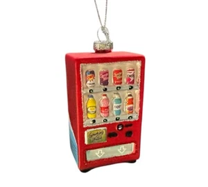 Soda Vending Machine Glass Ornament - Coke Coca-cola Retro Fanta Drink Store BBQ - Picture 1 of 6