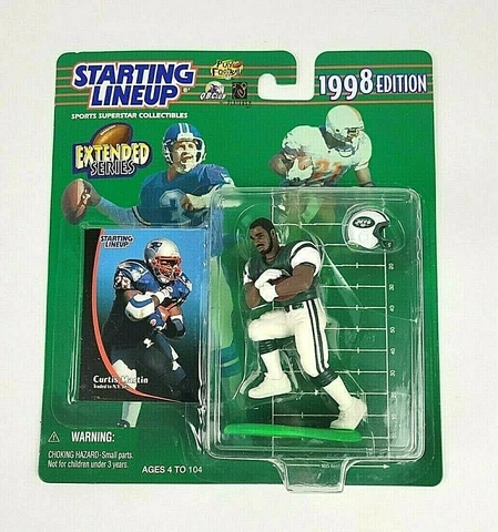 1998 NFL Extended Starting Lineup Curtis Martin New York Jets Action Figure Cover