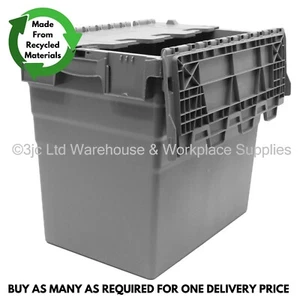 90L XL Heavy Duty Industrial Plastic Storage Distribution Box Boxes with Lids - Picture 1 of 8