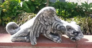 Riesige mythische gruselige Crawler Wasserspeier Schutz Gothic Haus Garten Dekor Statue - Bild 1 von 12