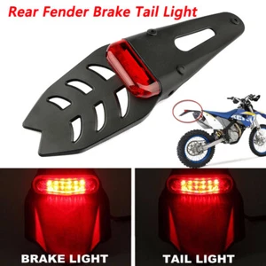 Red Rear Fender Brake Light Bracket For Dirt Bike Off-Road Motorcycle Motocross - Picture 1 of 8