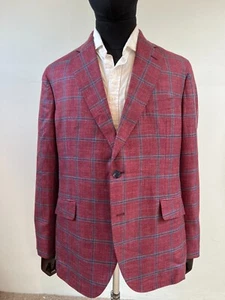 Stunning Hackett Mayfair Loro Piana Wool, Silk & Linen Checked Jacket RRP £650 - Picture 1 of 13
