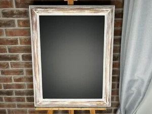 Large Vintage Distressed Shabby Chic White Ornate Chalk Blackboard Wedding Salon - Picture 1 of 12