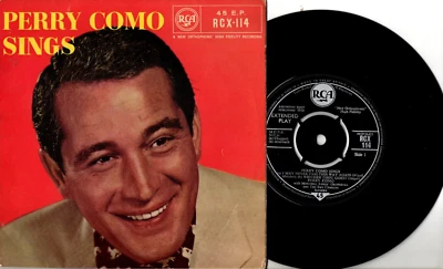 Perry Como: EP Perry Como Sings-4 Tracks:UK RCA:1959 - Image 1 of 2