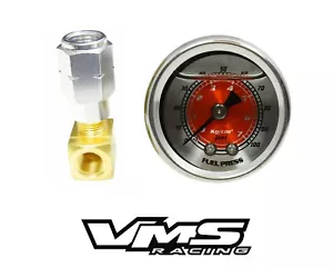 98-02 PONTIAC TRANS AM LS1 FUEL PRESSURE GAUGE KIT RED - Picture 1 of 3