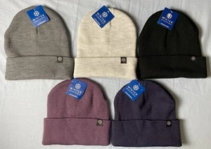 Cappello con polsino Winter Essentials - a scelta - grigio scuro Lt grigio nero viola blu NUOVO - Foto 1 di 25
