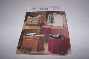 VOGUE 7789 HOME DECOR CRAFTS- STORAGE OTTOMANS IN FOUR STYLES PATTERN-UNCUT - Picture 1 of 2