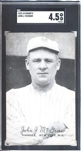 1923-24 Exhibits, John McGraw, NY Giants, HOF, SGC4.5 - Picture 1 of 2