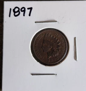 1897 Indian Head Cent Penny - Picture 1 of 2
