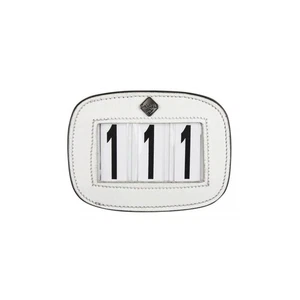 LeMieux Saddle Number Square Plain - Black/White/Brown - Competition - Horse - Picture 1 of 4