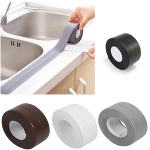 PVC Bath Kitchen Caulk Tape /Sealant Strip Self Adhesive Toilet Caulking Sealing - Picture 1 of 9