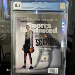 VICTOR WEMBANYAMA RARE Spurs Sports Illustrated Newsstand 1st PRO 2024 CGC 8.5 - Picture 1 of 11