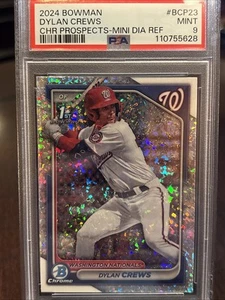 Mini diamante Bowman Dylan Crews 1st Bowman RC 2024 BCP23 PSA 9 como nuevo - Imagen 1 de 3