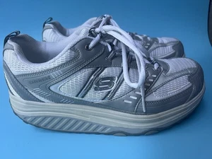 Scarpe stringate Skechers Shape Ups da passeggio donna 9,5 11814 bianche a rete - Foto 1 di 8