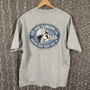 Camiseta Big Dogs Santa Bárbara Talla Grande Pecho "Tratando con Tu Mierda 24-7" Gris - Imagen 1 de 6
