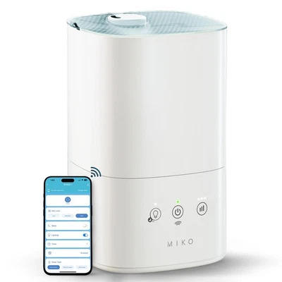 Ultrasonic Humidifiers for Bedroom Baby - Pre Filter, Wifi App controlled, Auto - Image 1 of 4